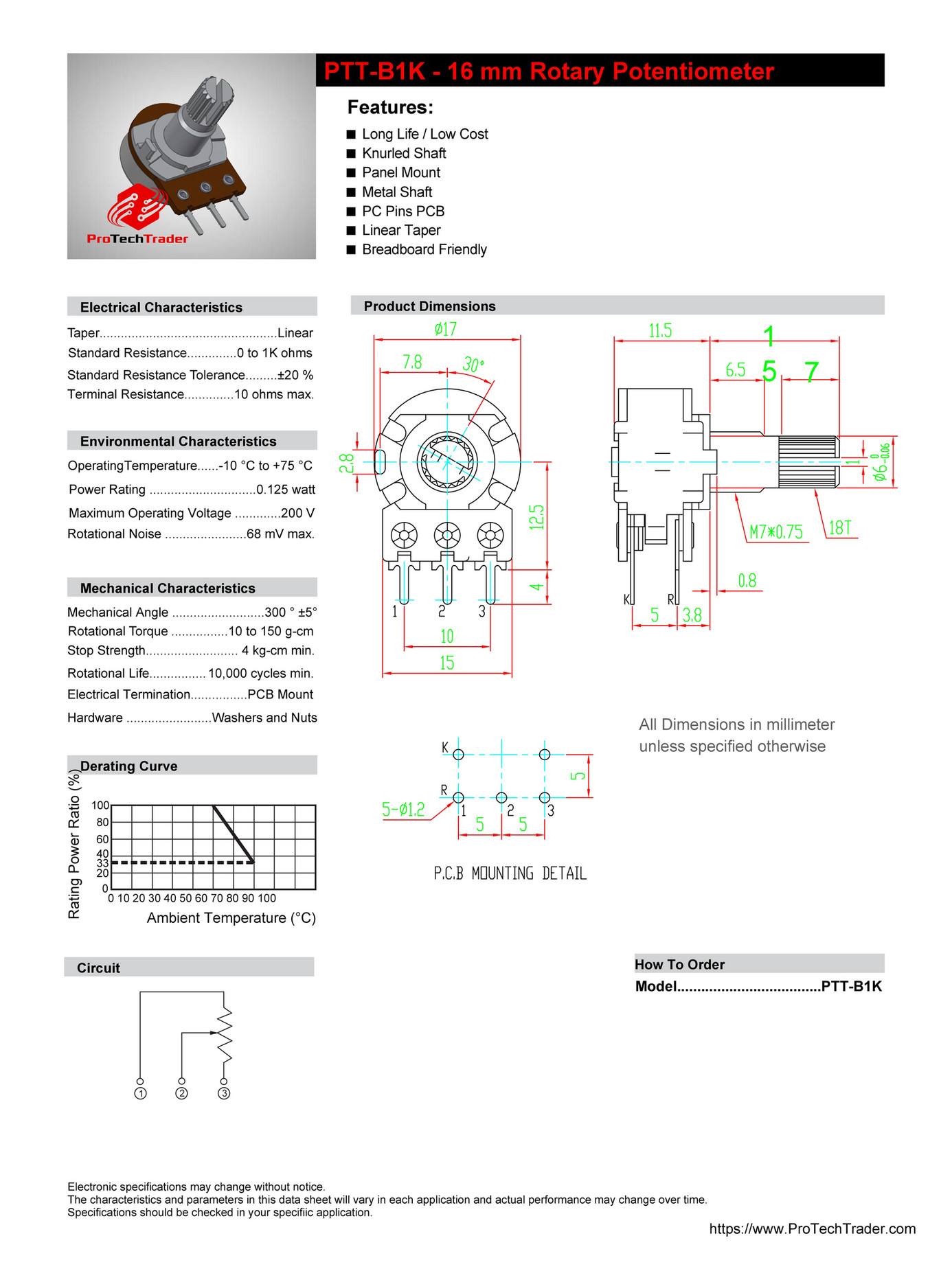 My publications - B1k-Rotary-Potentiometer-Datasheet - Page 1 - Created