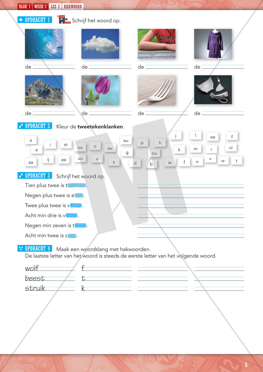 Uitgelezene Malmberg - Staal Spelling Werkboek A Groep 4 blok 1 - Pagina 6-7 RM-31