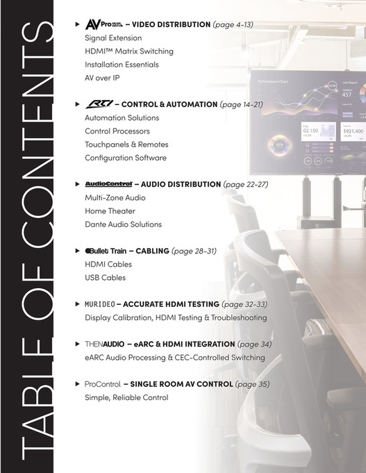 AVPro - RTI Product Catalog - Page 4-5 - Created with Publitas.com