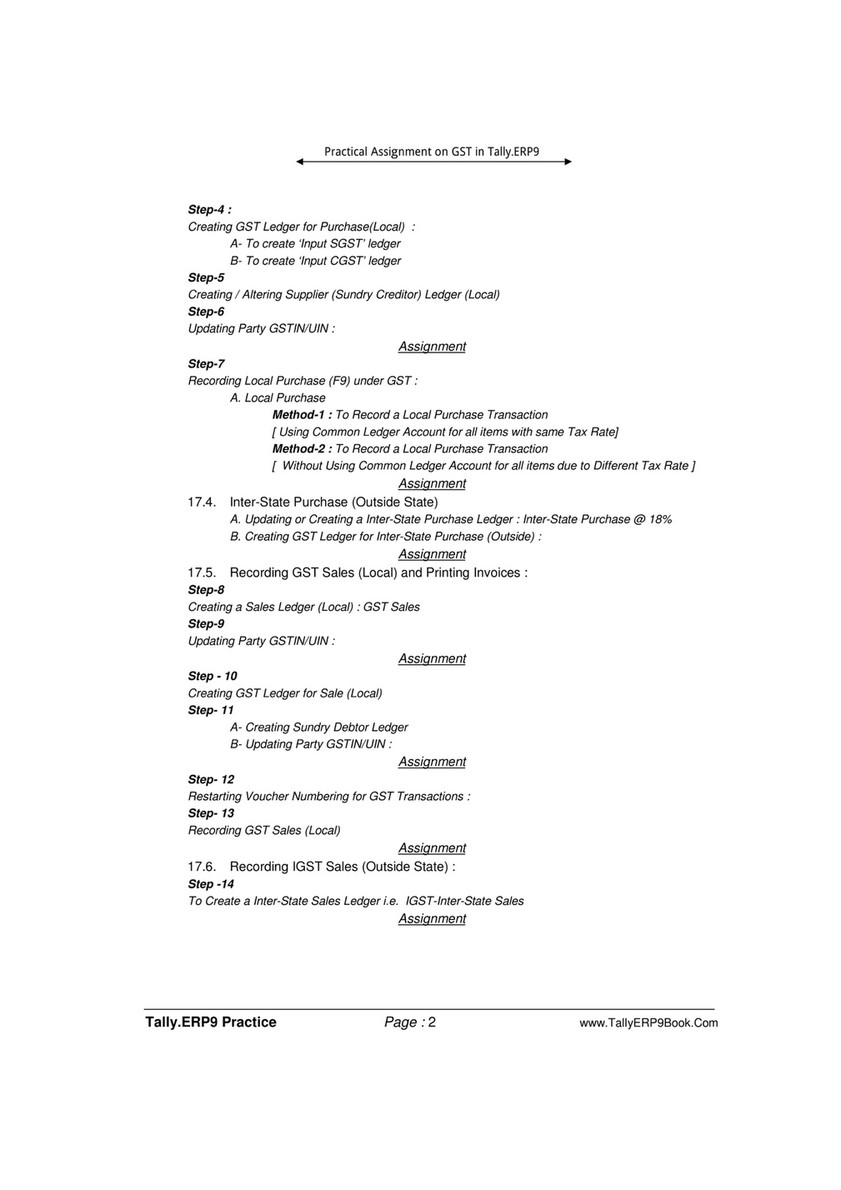 Swayam Education Gst Practical Assignment Tallyerp9book Page 1 Created With Publitas Com Swayam Education Gst Practical Assignment Tallyerp9book Page 1 Created With Publitas Com