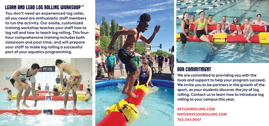 Log Roll Pool Rider Key Log Rolling - Campus Rec Brochure - Page 1 - Created with Publitas.com