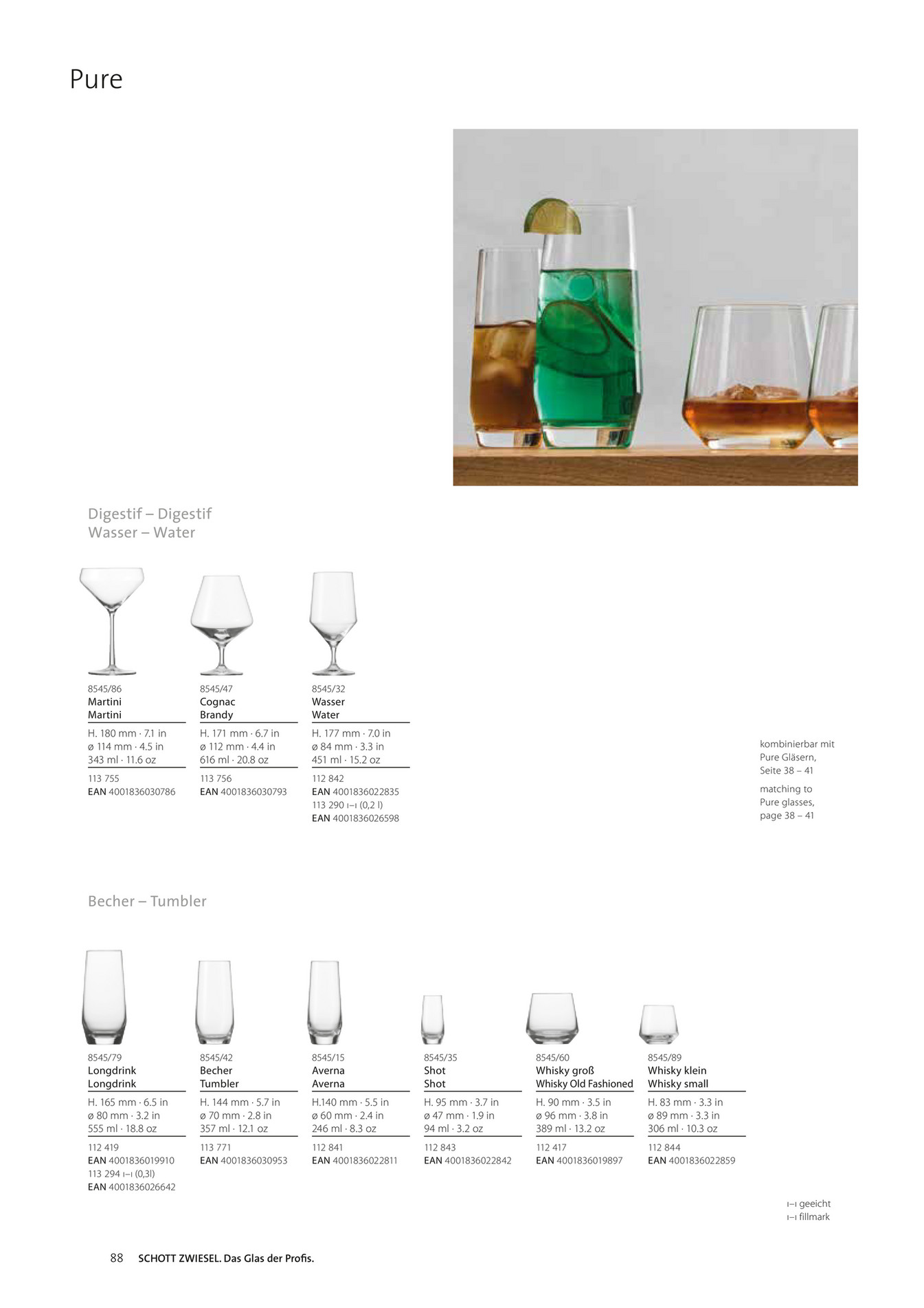 Schott Zwiesel Glasses Pure Martini 343 ml