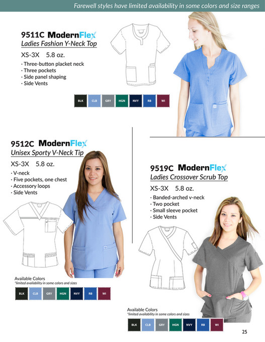 Spectrum Uniforms - Spectrum-2019-Catalog - Page 24-25 - Created with ...