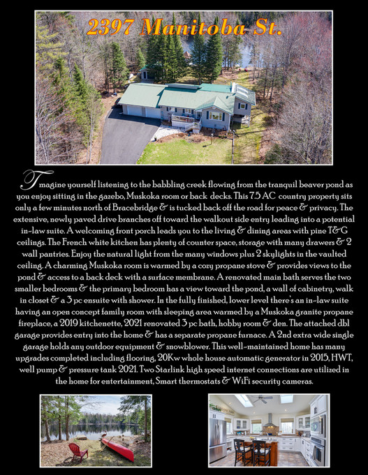 ReMax Professionals North 2397 Manitoba St. Page 1 Created with