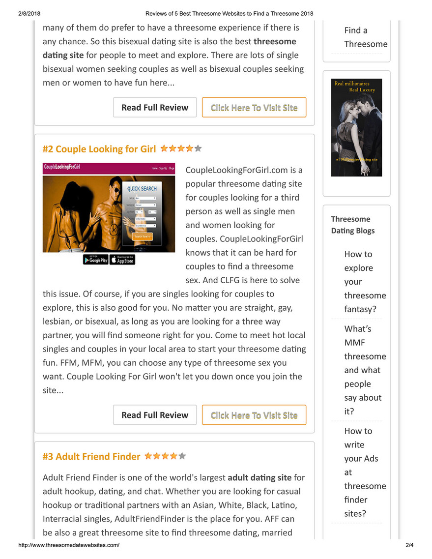 threesomedatewebsites.com - Reviews of 5 Best Threesome Websites to Find a  Threesome 2018 - Page 2-3 - Created with Publitas.com