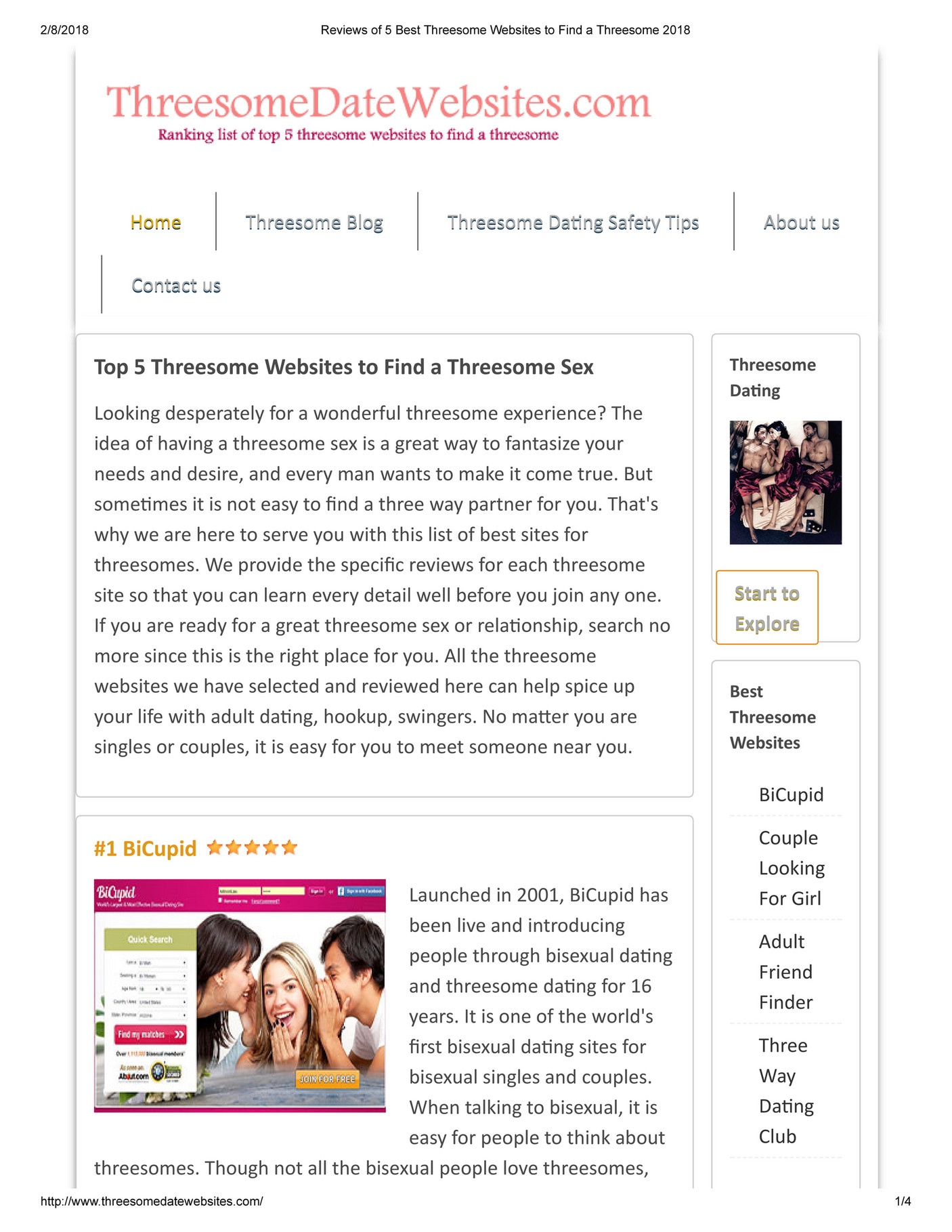 threesomedatewebsites.com - Reviews of 5 Best Threesome Websites to Find a  Threesome 2018 - Page 2-3 - Created with Publitas.com