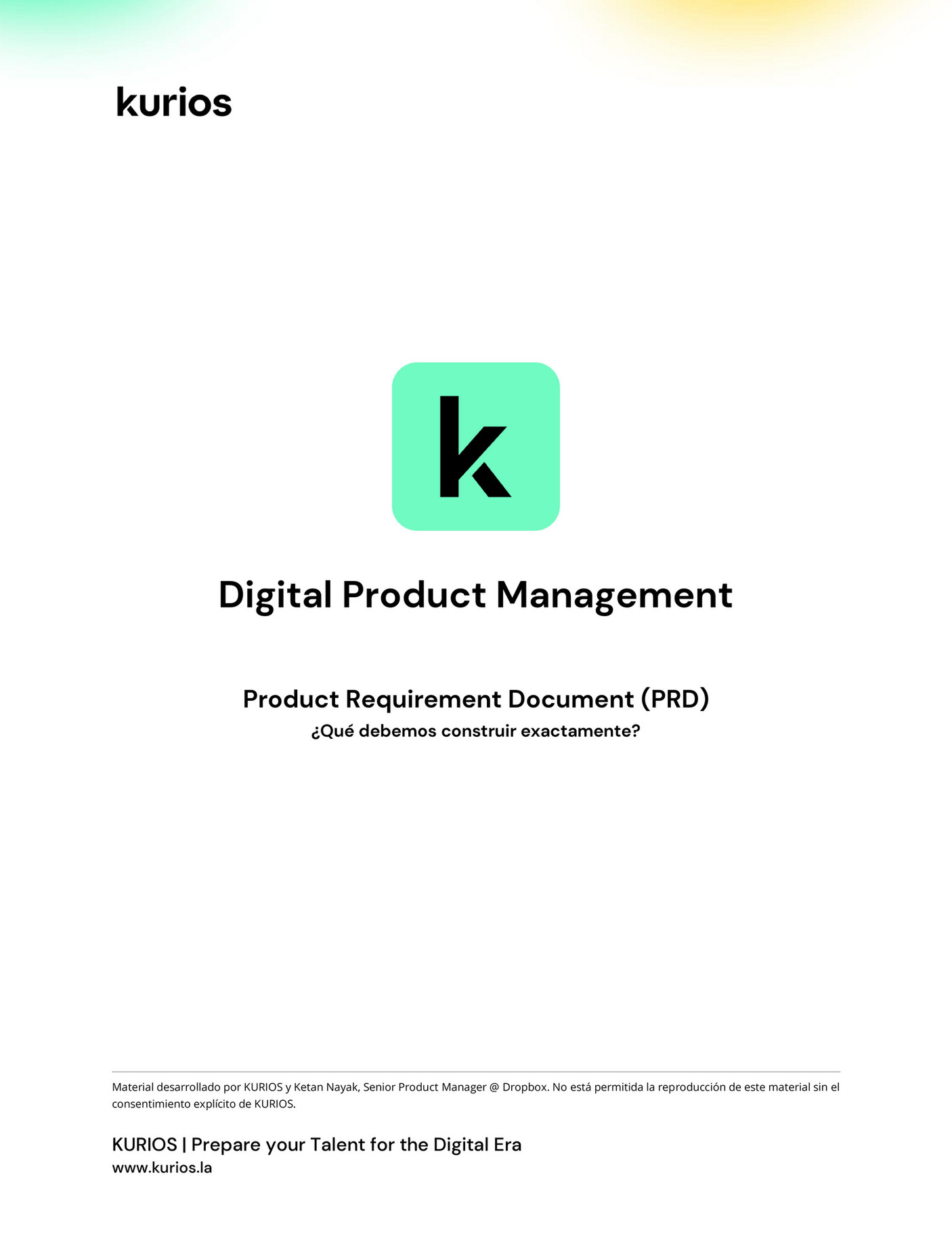 Kurios - 5. Product Requirement Document (PRD) _ KURIOS - Page 1 ...