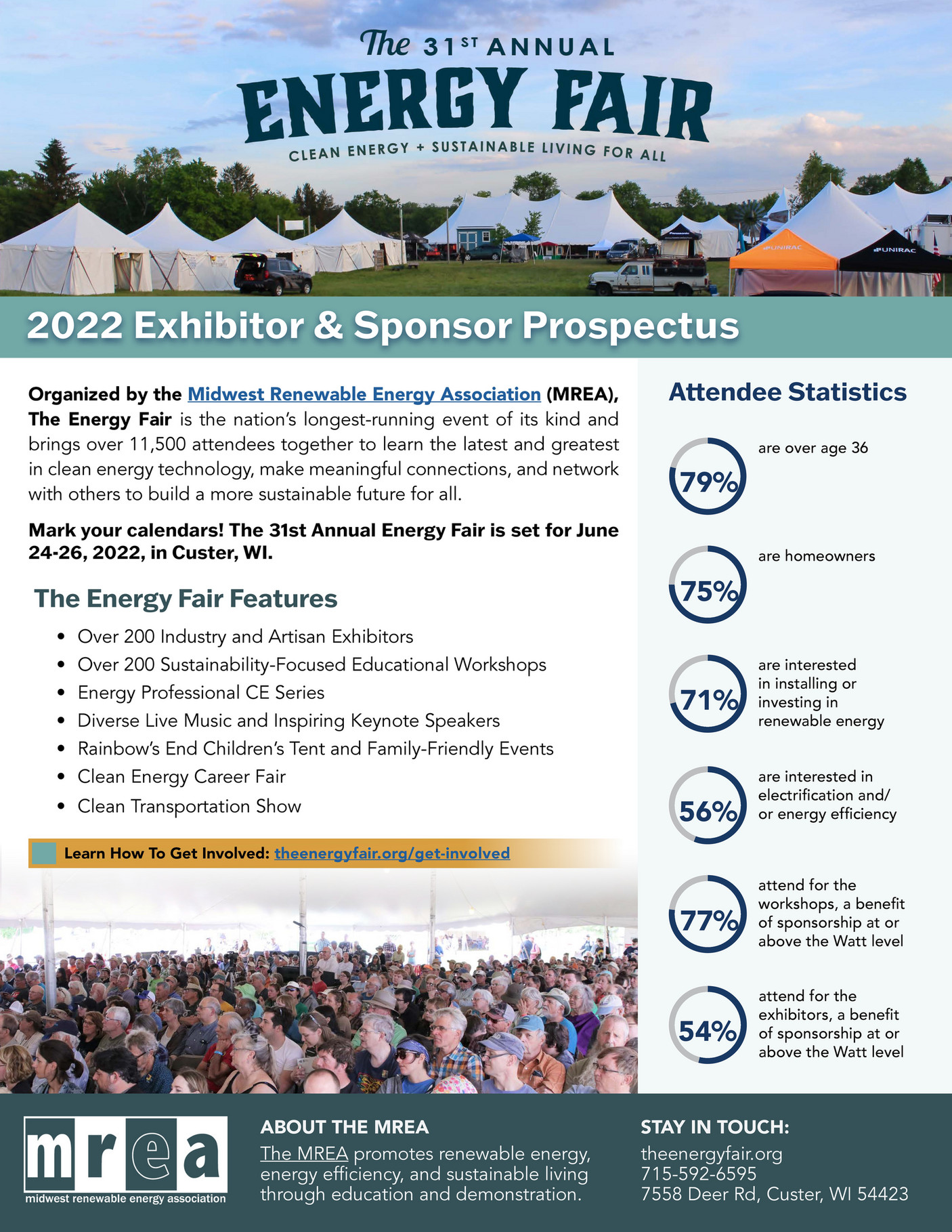 Midwest Renewable Energy Association (MREA) 2022 Energy Fair