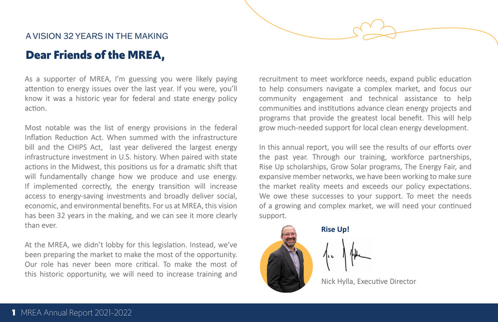 Midwest Renewable Energy Association (MREA) 2021-2022 Annual Report ...