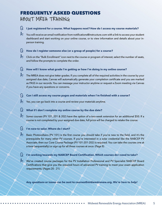 Midwest Renewable Energy Association (MREA) - 2024 Training Catalog ...