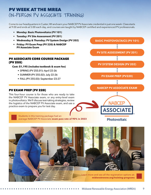 Midwest Renewable Energy Association (MREA) 2024 Training Catalog