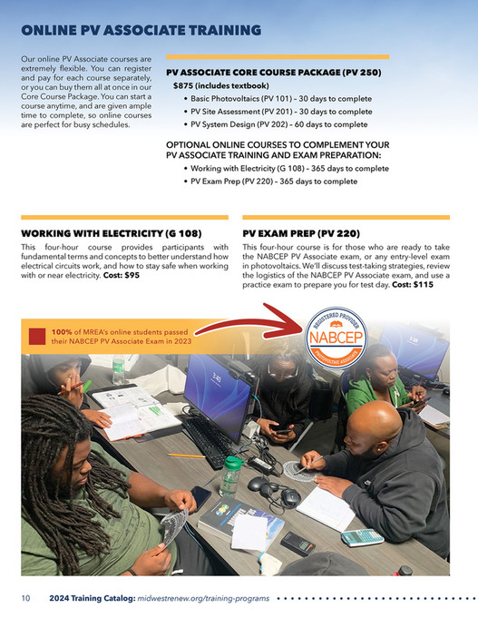 Midwest Renewable Energy Association (MREA) - 2024 Training Catalog ...