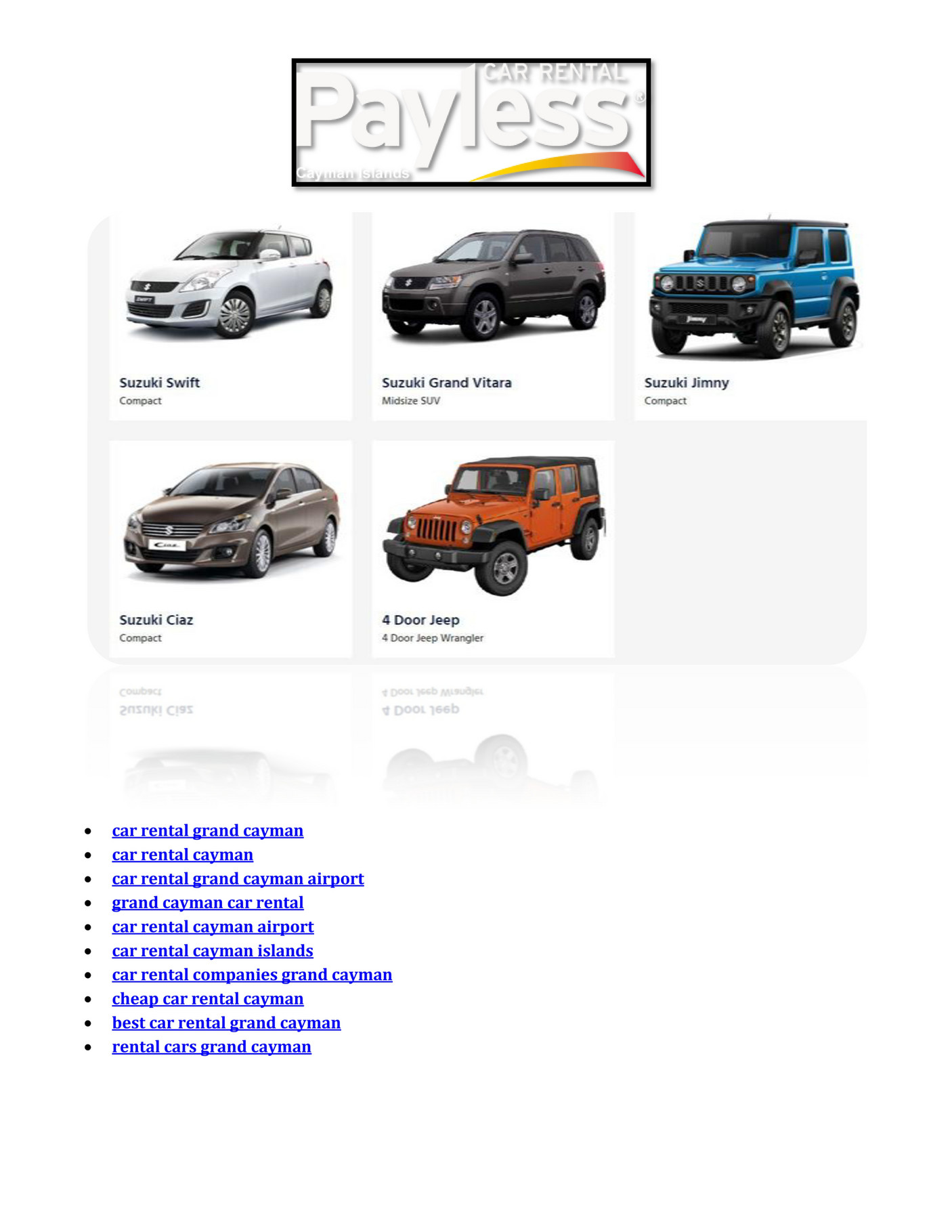 seo Car rental cayman airport Page 1 Created with