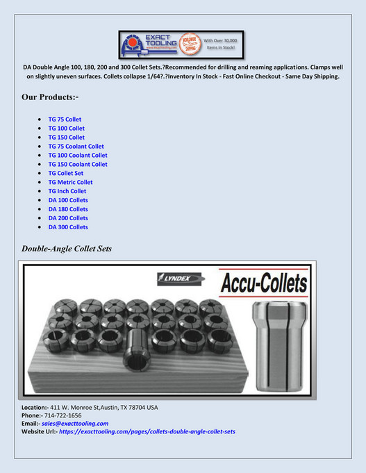 seo - DA 300 Collets - Page 1 - Created with Publitas.com