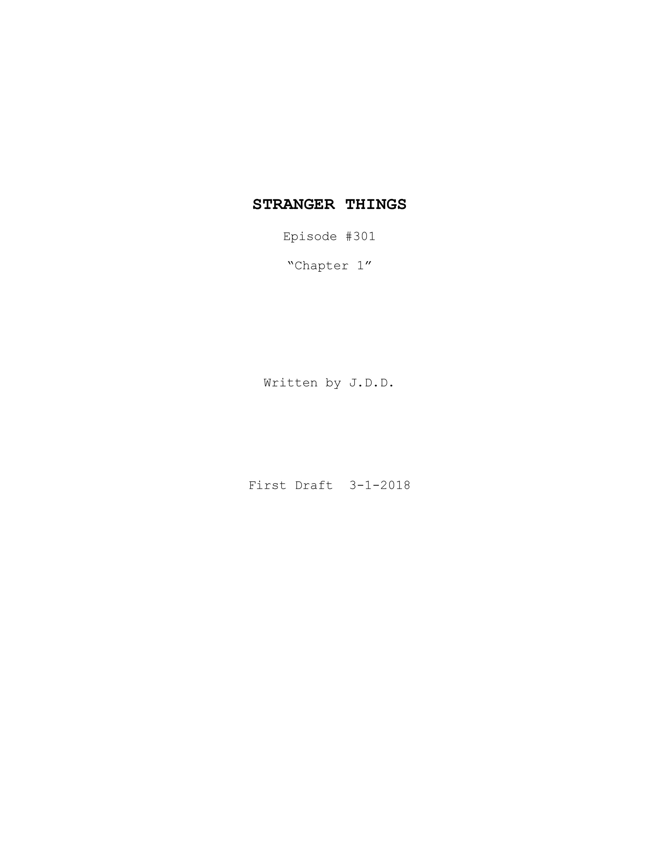Stranger Things Season 5 Episode 1 Title and First Few Lines