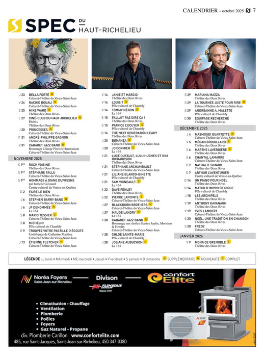 SPEC du Haut-Richelieu - Magazine Entracte - édition octobre 2025 ...