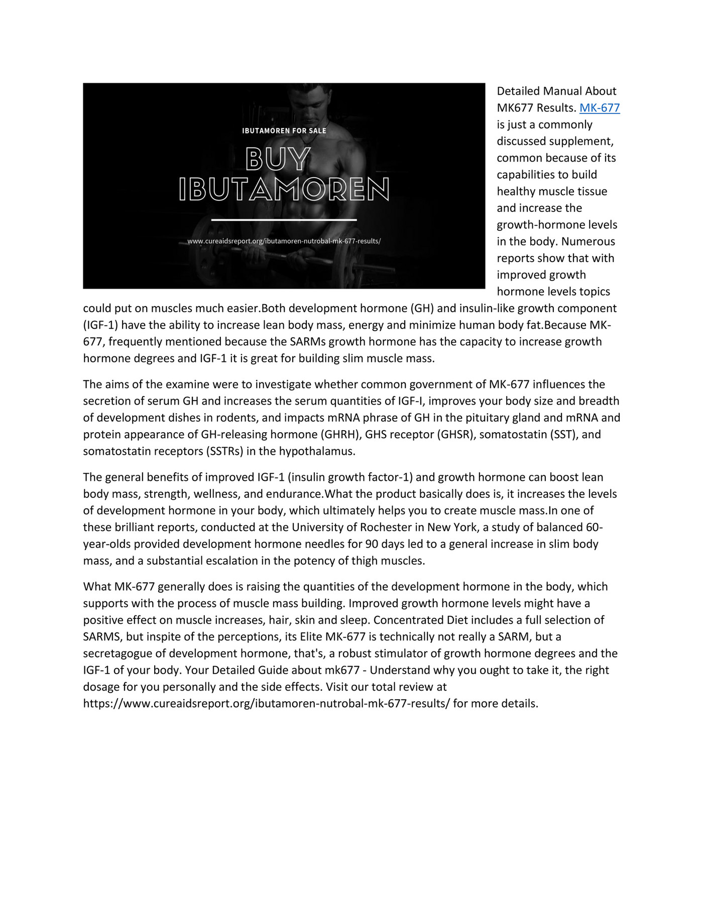 My publications - Comprehensive Guide About MK677 Results - Page 1