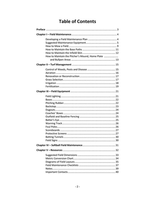 USA Baseball Field Maintenance Guide Page 23 Created with
