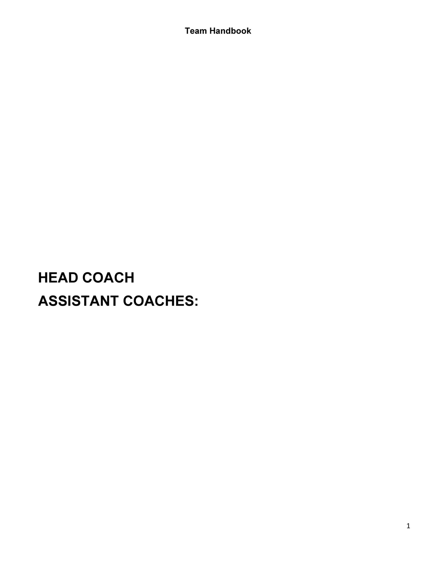 USA Baseball Team Handbook Page 1 Created with