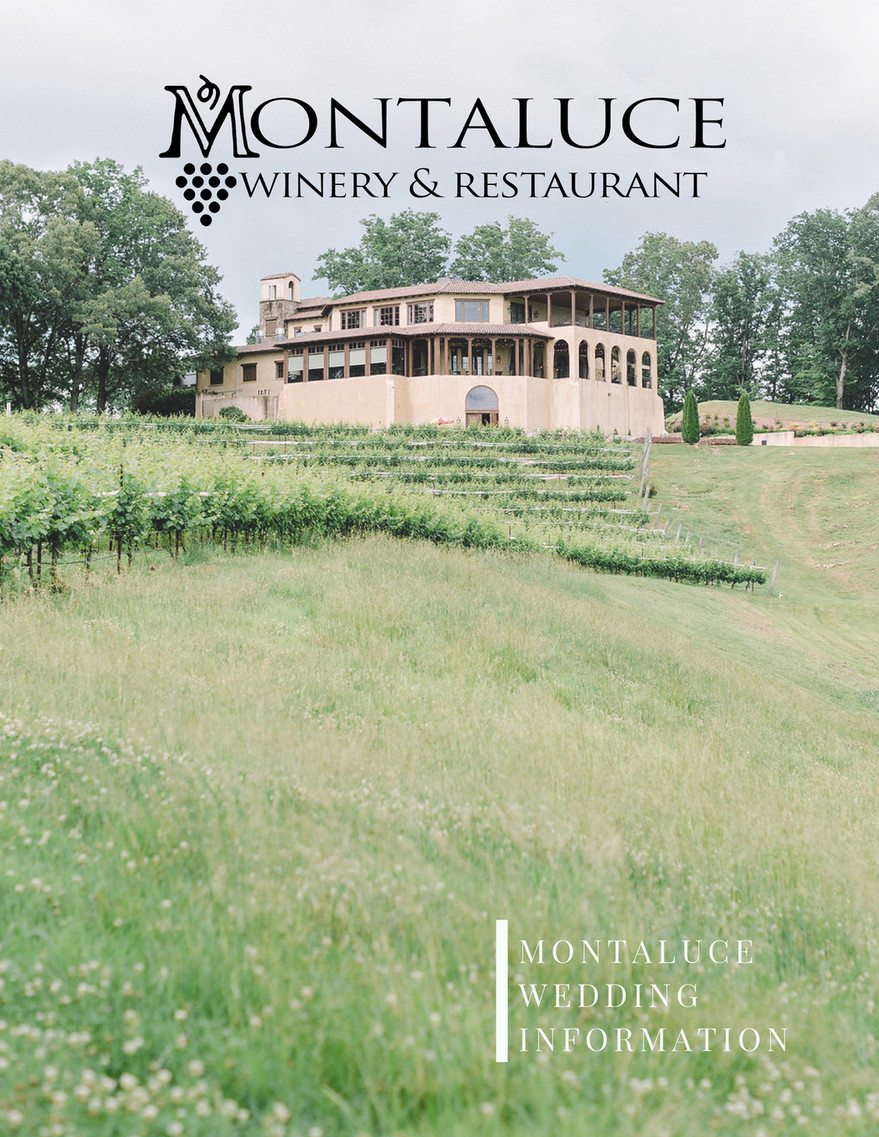 Montaluce Winery Wedding Pricing Information Page 1 Created With Publitas Com