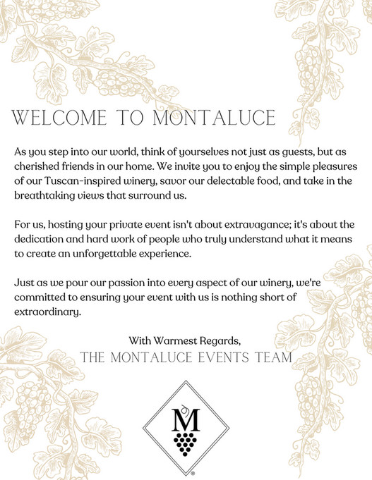 Montaluce Winery Private Events Packet 2025/2026 Page 23 Created