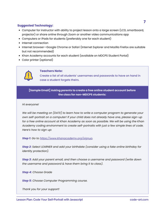 Publications - Code Your Self Portrait with JavaScript - Lesson Plan ...