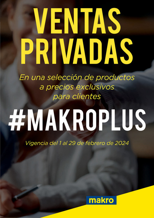 VENTAS PRIVADAS #MAKROPLUS
