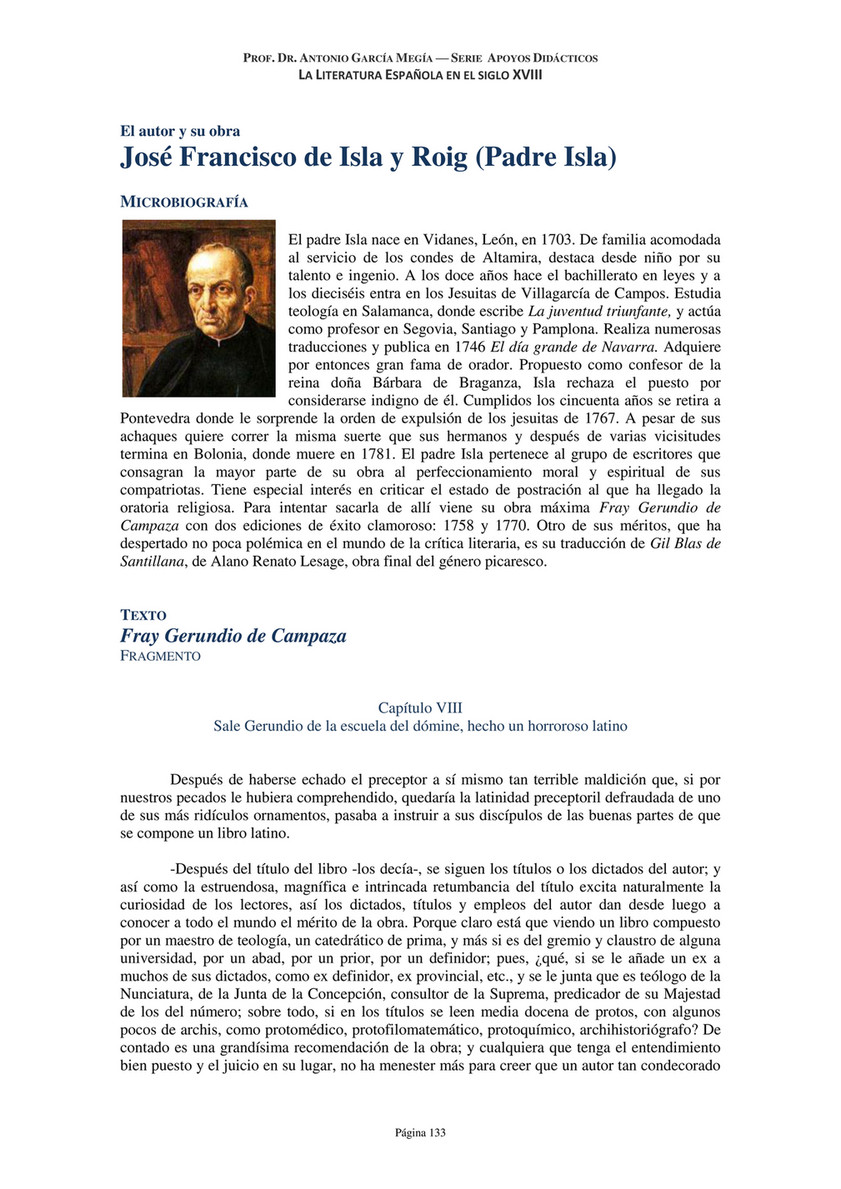 Antonio García Megía - Publicaciones - La Literatura Española en el Siglo  XVIII - Página 132-133 - Created with 