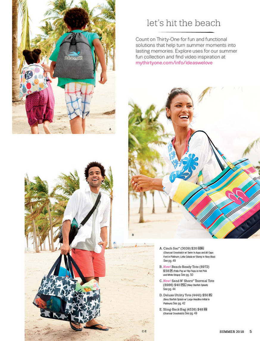 Tote ally Elite with Trina Thirty One Gifts Summer 2018 Page 4