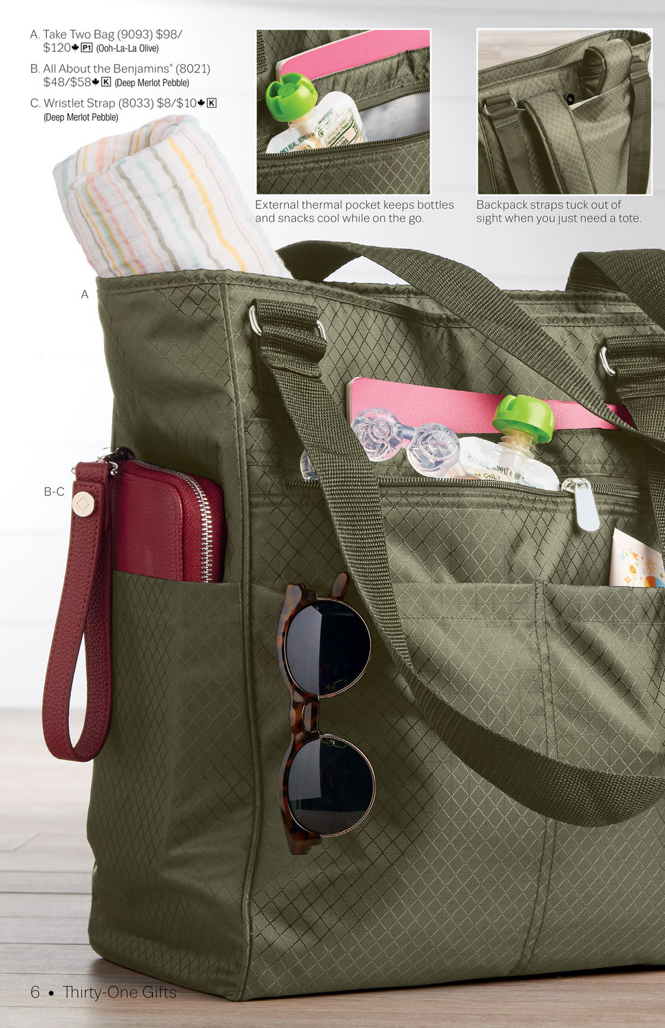 thirty one take two tote