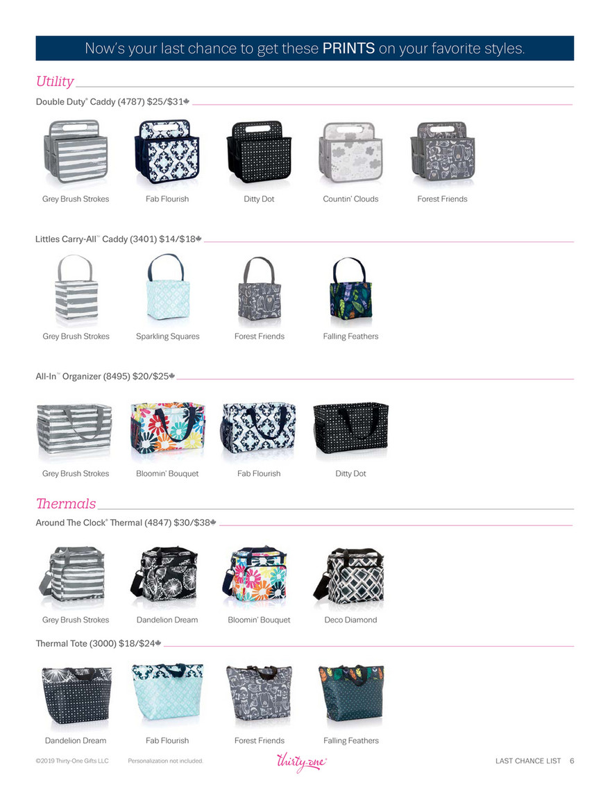 Thirty-One Gifts Fall 2018 Retirement list by kristinmoses - Issuu