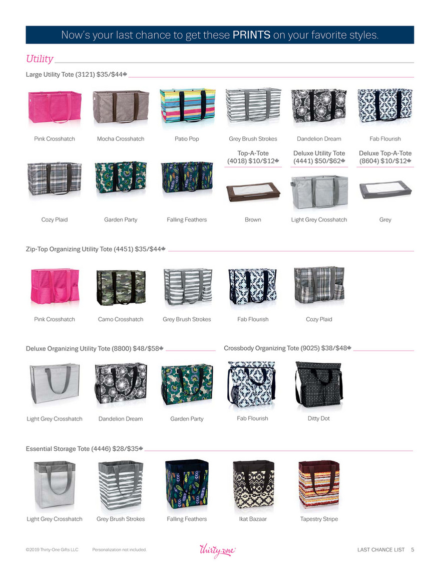 Thirty-One Gifts - RETIREMENT LIST - Page 1 - Created with Publitas.com