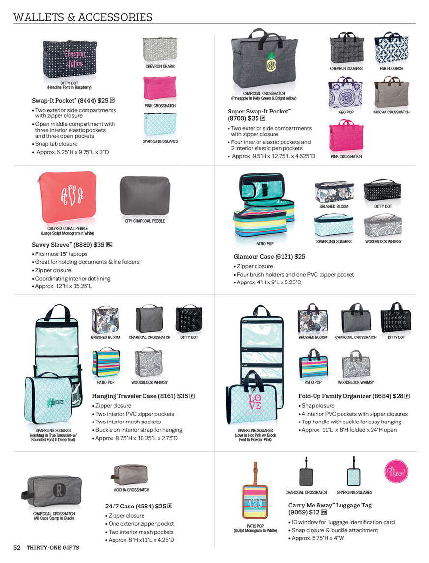 Thirty-One Gifts - 31 Spring/Summer 2018 Catalog - Page 52-53