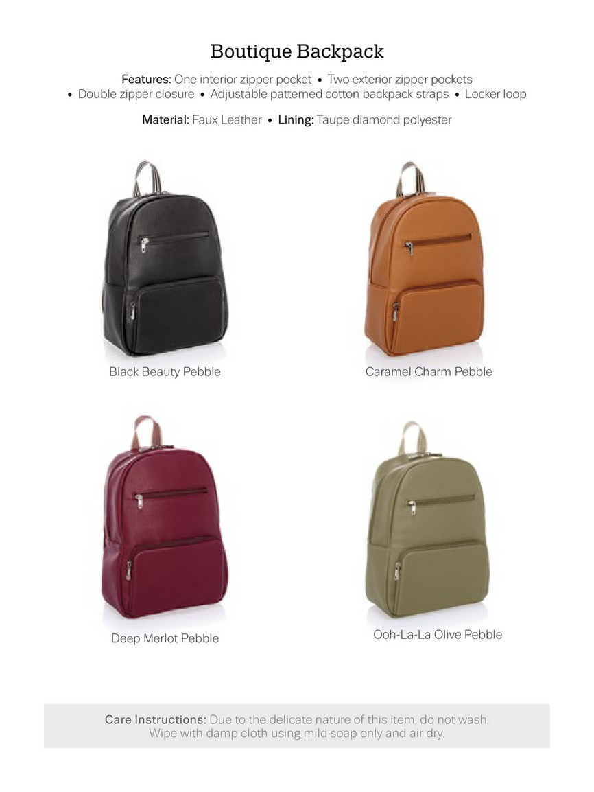 Boutique Backpack - Deep Merlot Pebble minebag Multi-Compartment Holly Women main image 4
