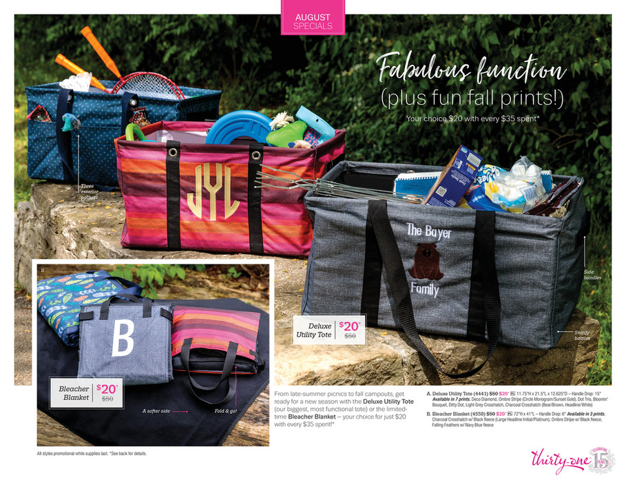 Deluxe utility tote ditty dot store