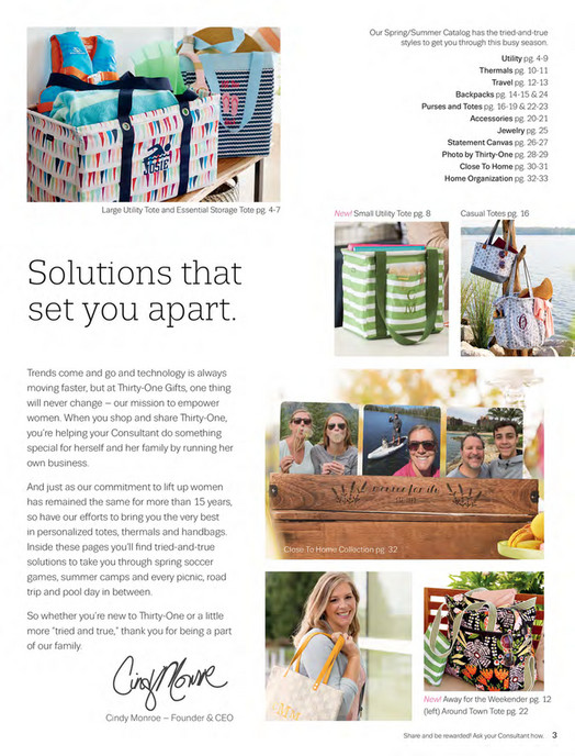 Thirty One Gifts Spring Summer 2019 Thirty One Catalog Page 1