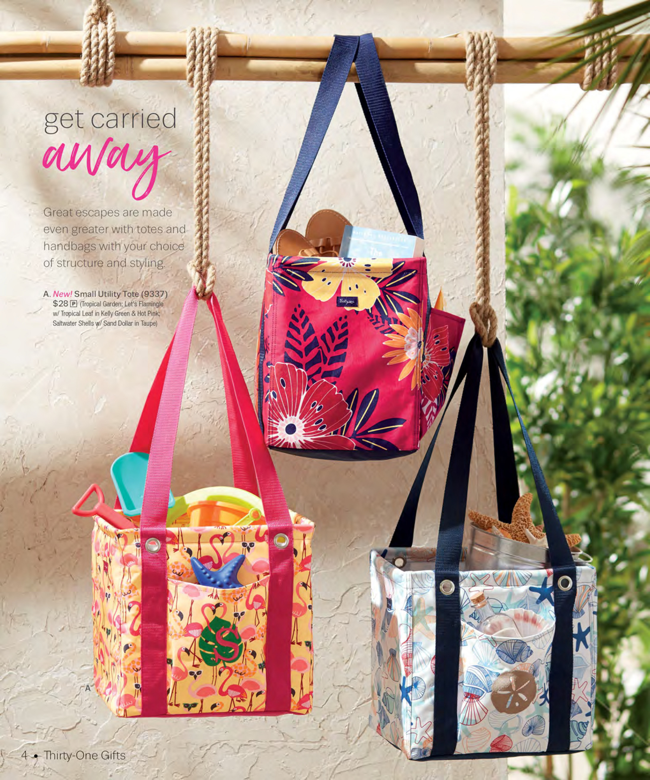 Thirty-One Gifts - Meet our new ❤️ the Tiny Utility Tote. The perfect  companion to hang out with in the sunshine. Shop (US):   Shop (CA):  #sunshine  #Wednesday #tote #poolside #happy #