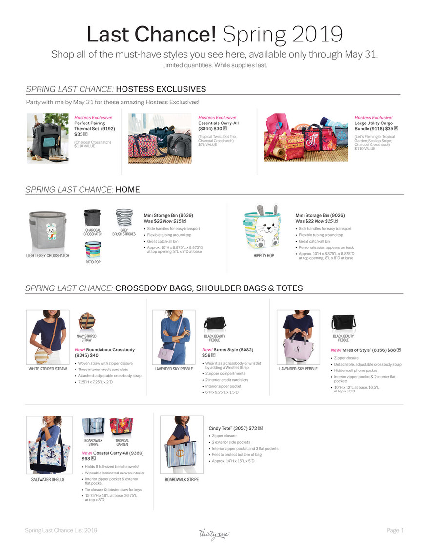Thirty-One Gifts - RETIREMENT LIST - Page 1 - Created with