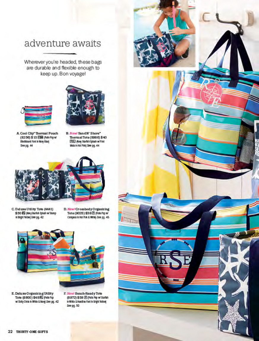 31 bags beach ready tote