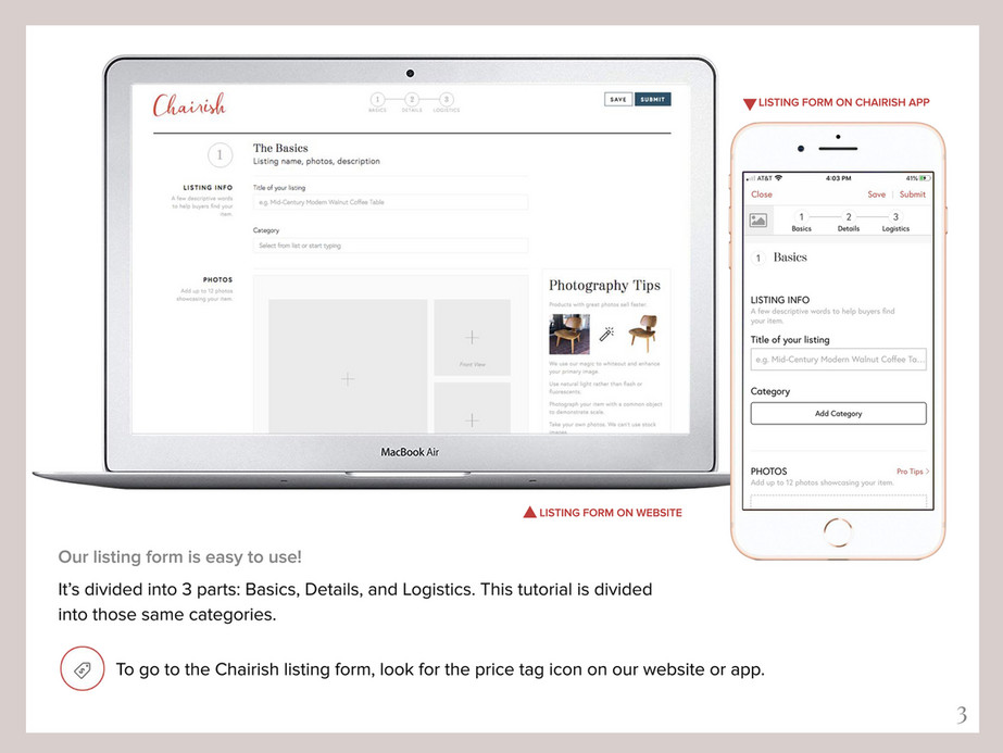 Chairish - Chairish How to List Guide 2021 - Page 3 - Created with ...