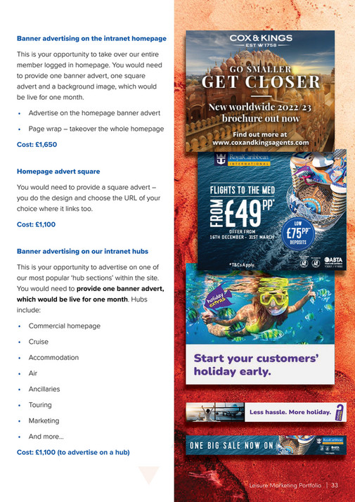 Advantage Travel Partnership Leisure Partnership Marketing Portfolio