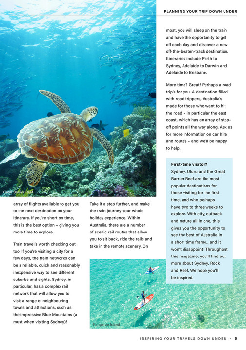 Australia magazine - inspiration for travels Down Under - Page 4-5 ...