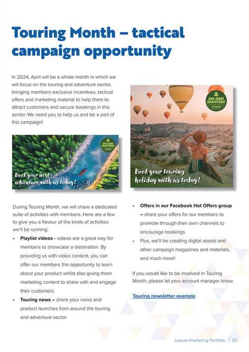 Advantage Travel Partnership Leisure Partnership Marketing Portfolio