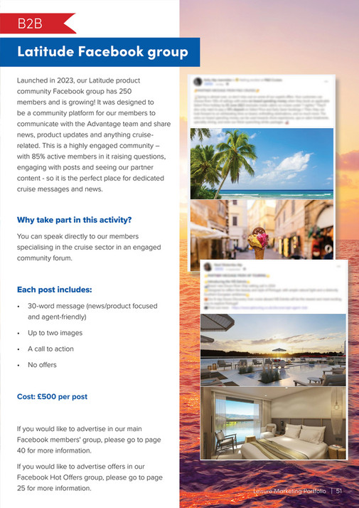 Advantage Travel Partnership Leisure Partnership Marketing Portfolio