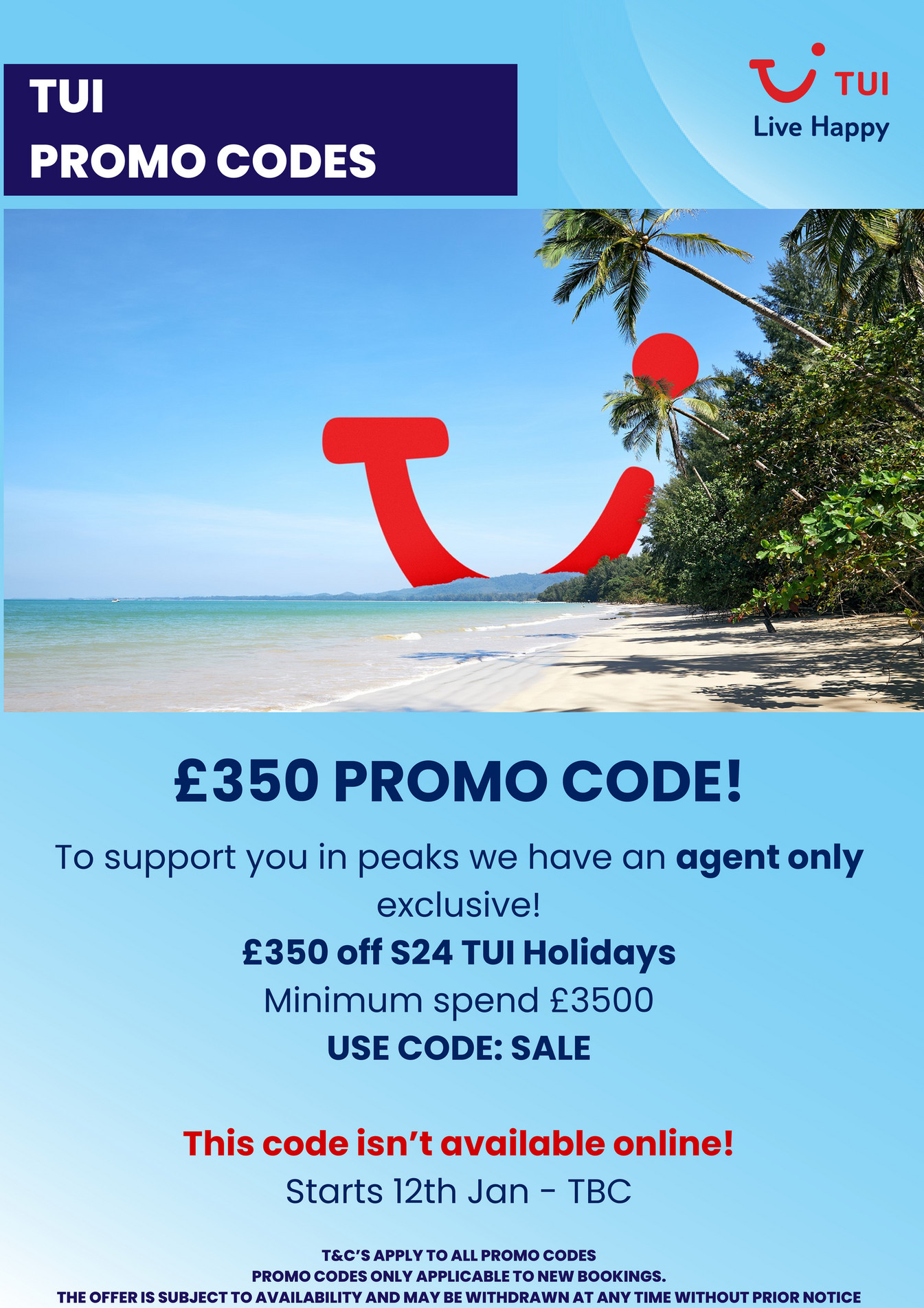 Advantage Travel Partnership TUI Promo Codes 12 January 2024 Page 1