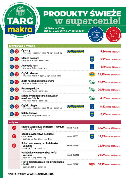 Targ MAKRO - oferta świeża w super cenach!