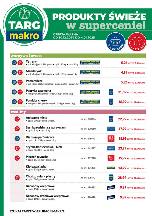 Targ MAKRO - oferta świeża w super cenach!