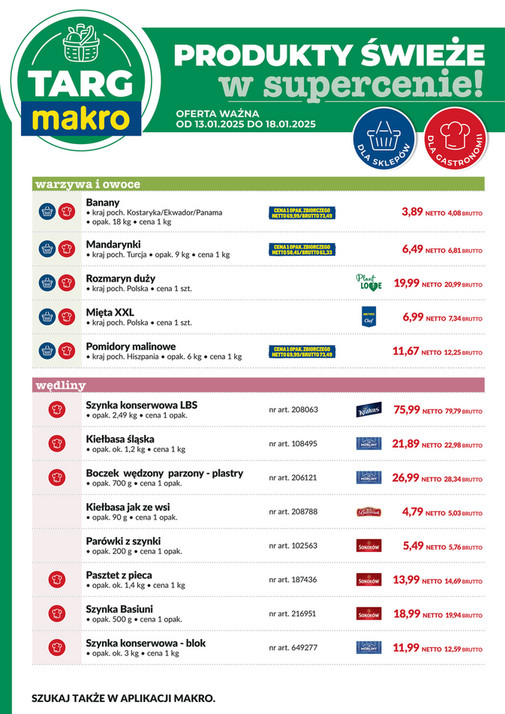 Targ MAKRO - oferta świeża w super cenach!