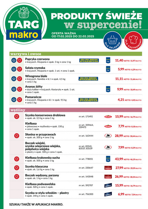 Targ MAKRO - oferta świeża w super cenach!