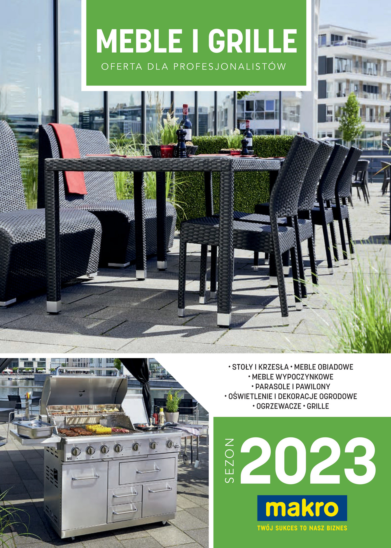Gazetka Promocyjna MAKRO Meble i grille. Oferta dla profesjonalistów